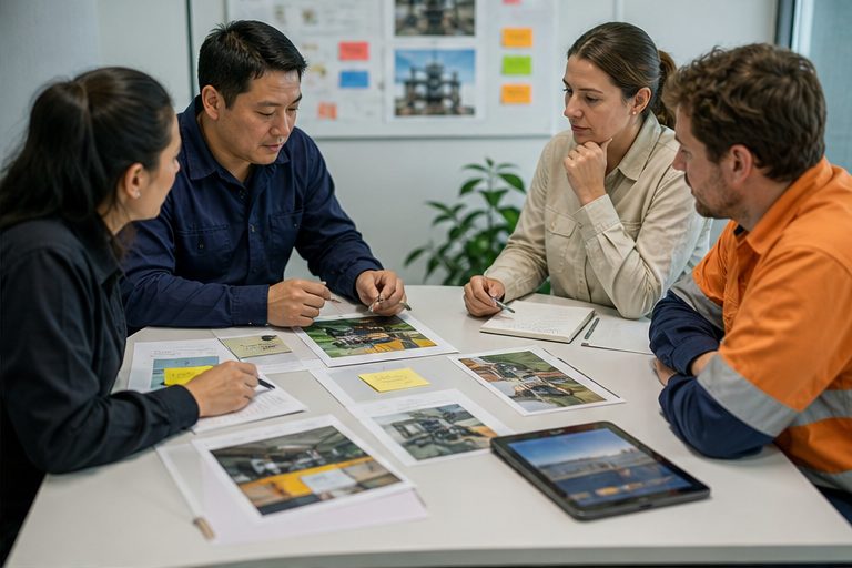 Photographic WorkSafe artwork for Improving investigations with better context.
