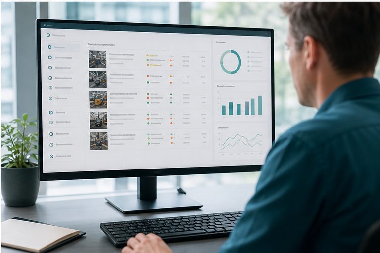 Photographic WorkSafe artwork for Making AI useful with cleaner safety records.