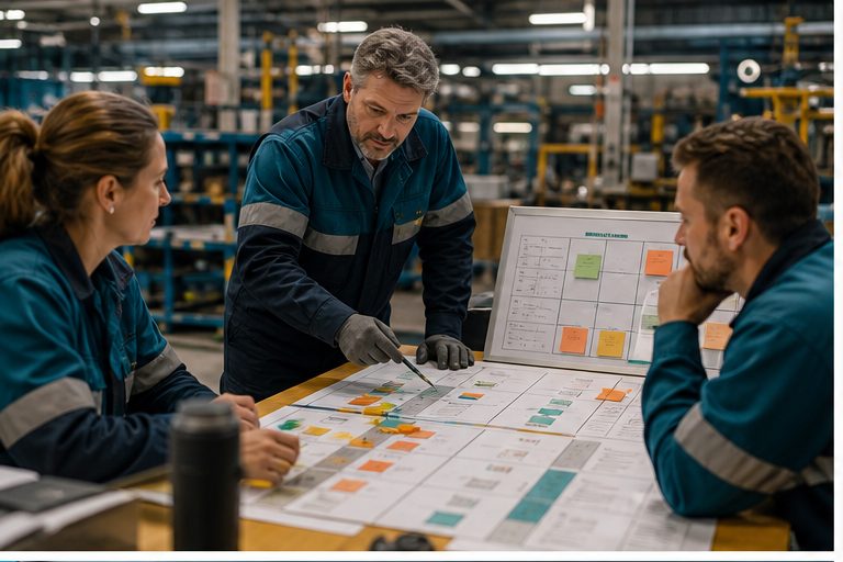 Photographic WorkSafe artwork for Protecting safety focus during operational pressure.
