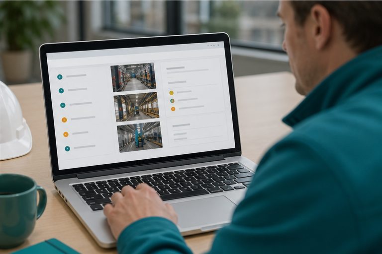 Photographic WorkSafe artwork for Turning inspections into action.