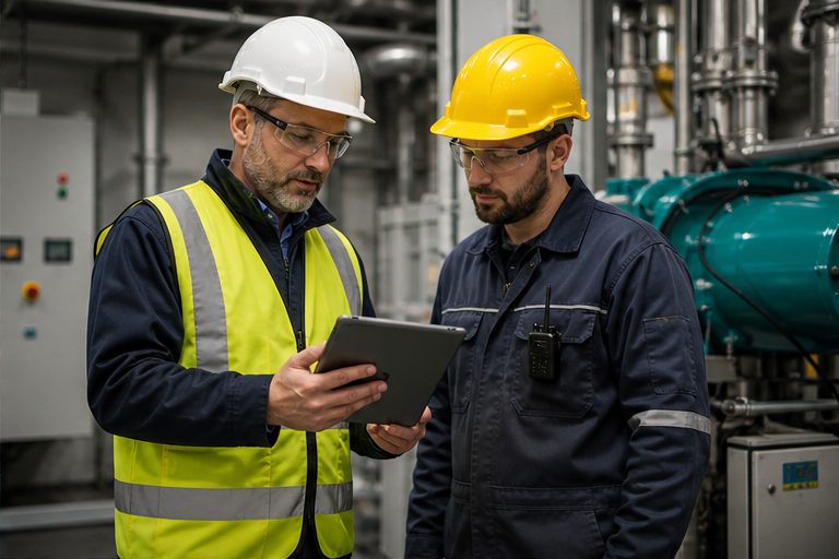 Photographic WorkSafe knowledge-base artwork for Permit-to-Work Management.